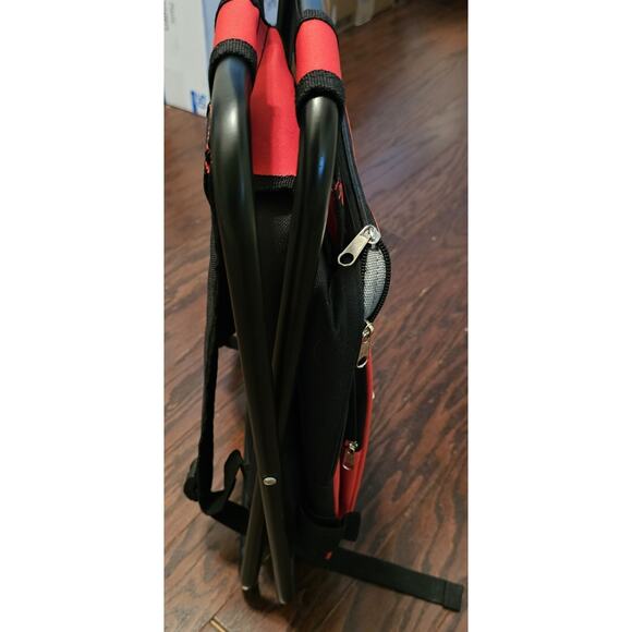 Campout Backpack Insulated Cooler Bag with Folding Seat Fishing Hunting Hiking - Picture 9 of 11